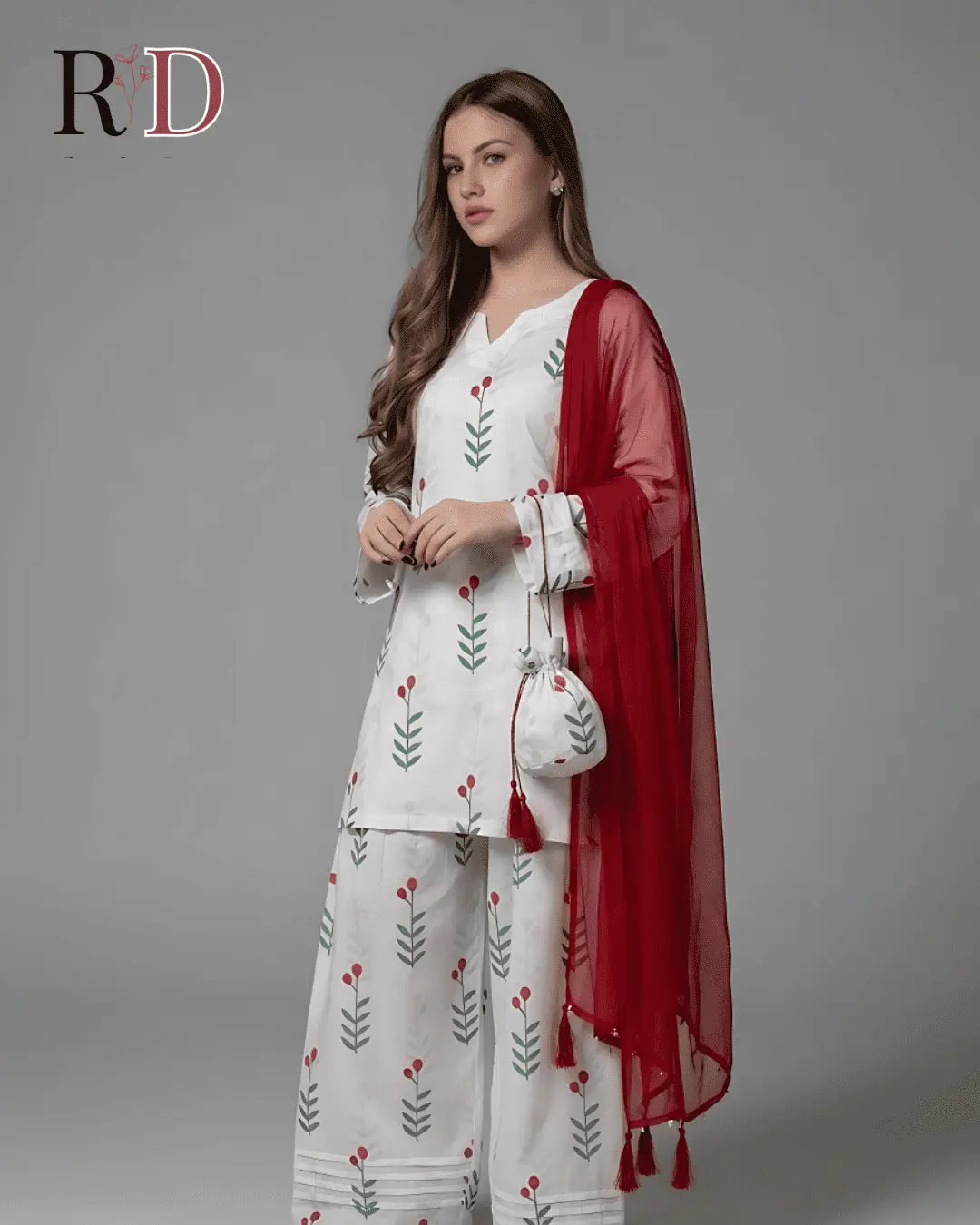 Indian Kurti Printed 3pc