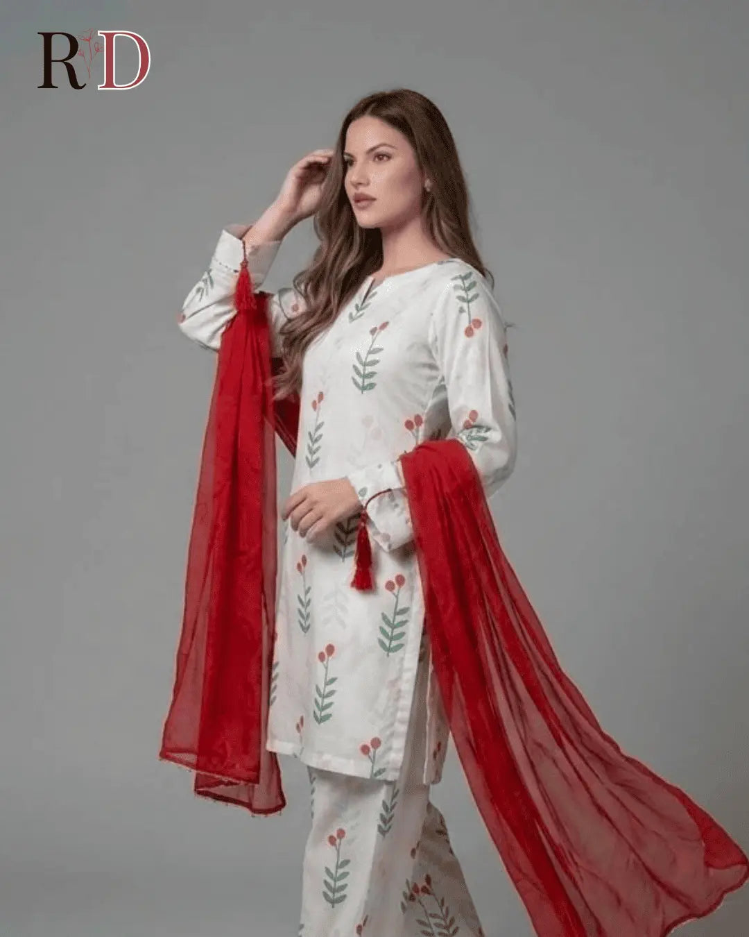Indian Kurti Printed 3pc